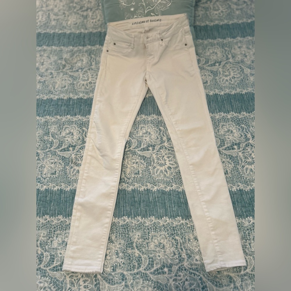 Articles of Society White Jeans